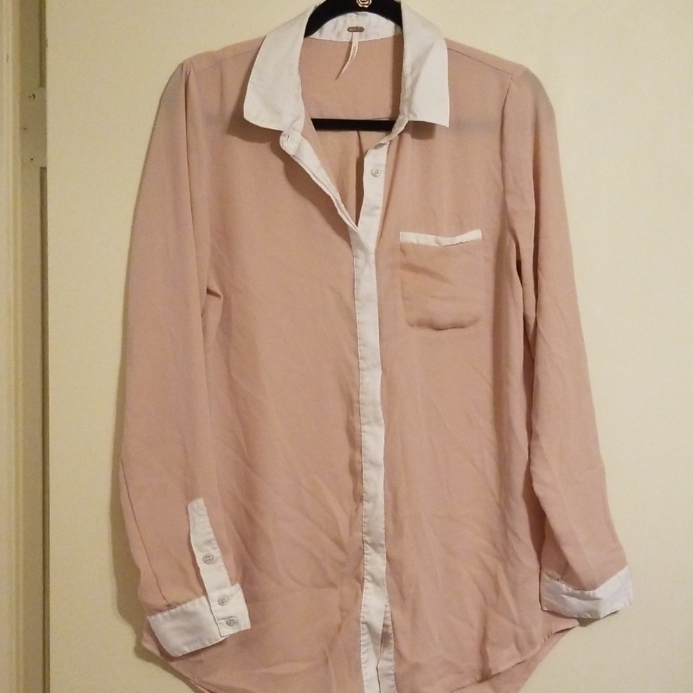 Free People Long Sleeve Buttondown
